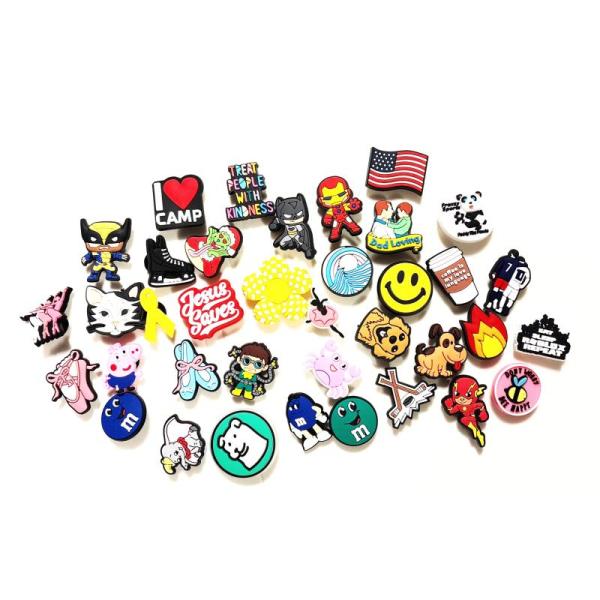 1000 - New Crocs Shoe Charms Jibbitz - Multi Pack - MSRP $12995.00