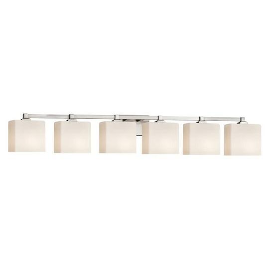 Justice Design Group FSN-8436-55-OPAL-NCKL-LED6-4200 Bathroom Vanity Light - MSRP $778