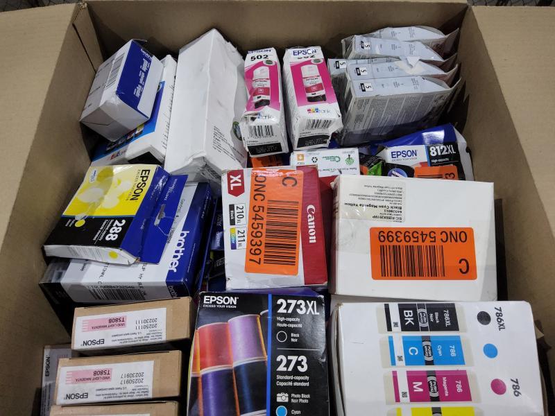 Printer Ink & Toner - EPSON MAG INK, CANON CARTRIDGE, Brother Printer Ink - MSRP $2,906