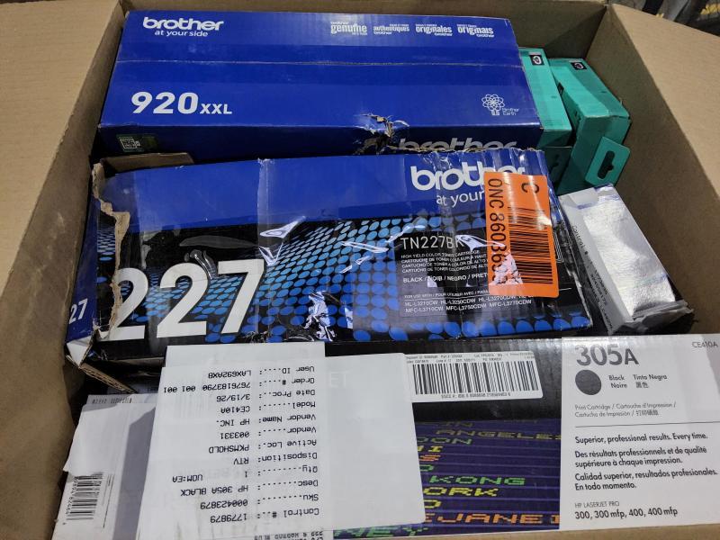 Electronics - HP Cartridge, Brother Toner, Epson Cartridge Refill - MSRP $2,593