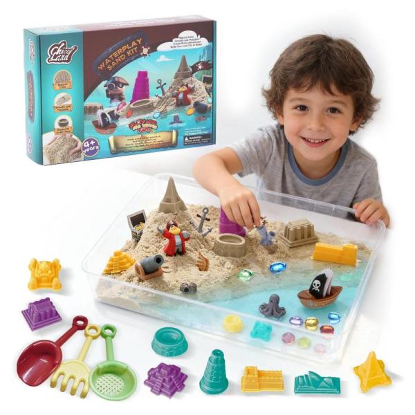 Toys -  Chico Land Waterplay Kit, Yizhor 3D Puzzle Vase, Magnetic Tile Building Set - MSRP $20,487
