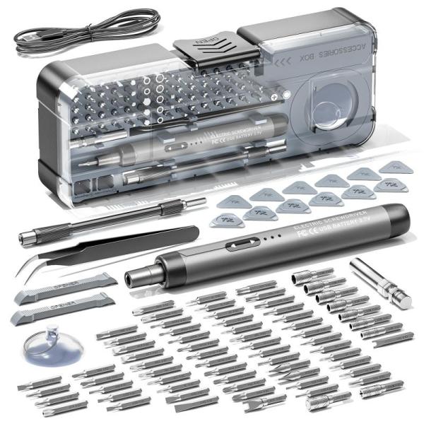 Tools - ANVANNA 88-IN-1 Mini Electric Screwdriver Set, GEARWRENCH 11/16" 4 Degree Swing Arch Combo Wrench - MSRP $1,037