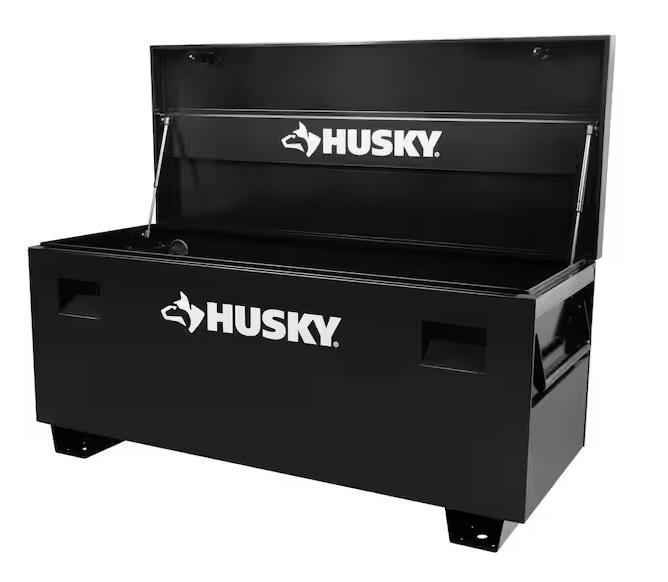 Husky 60inW Black Steel Job Site Toolbox Storage