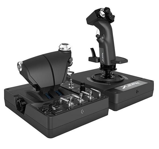 Electronics - G X56 Flight Throttle and Stick, Blue Compass Broadcast Boom Arm, Social Mousepad - MSRP $1,924