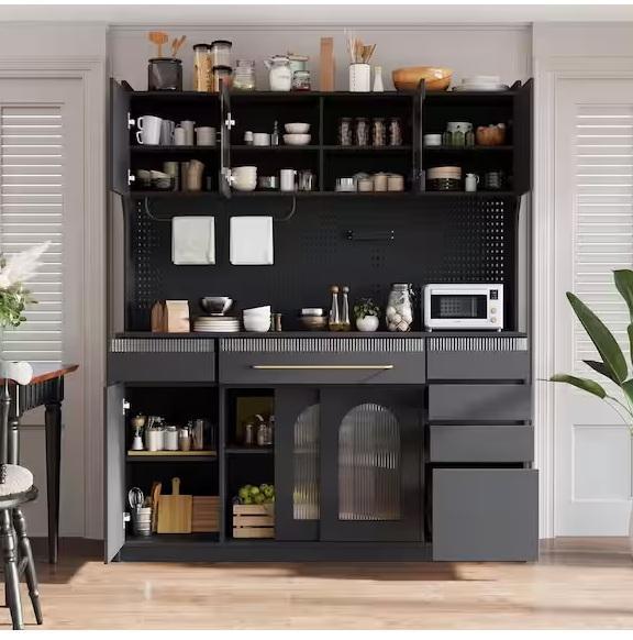 Home Decor - Polibi Kitchen Pantry Cabinet/Hutch, FUFU&GAGA, BYBLIGHT, Dovelina, LuckyLotus - Est Retail $2,845