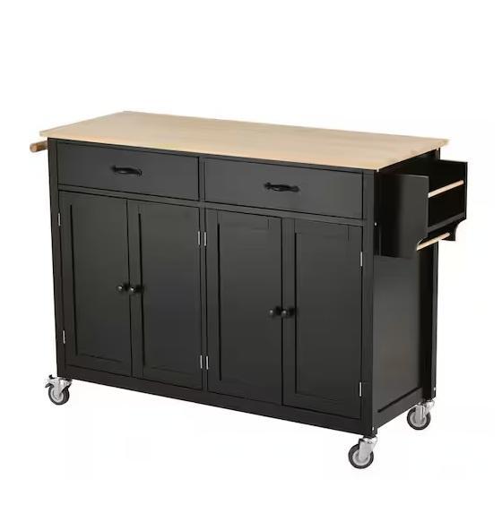 Home Decor - Tileon 54.3inW Kitchen Island Rolling Cart, HOMCOM Dining Chairs, BYBLIGHT, Dovelina - Est Retail $2,106