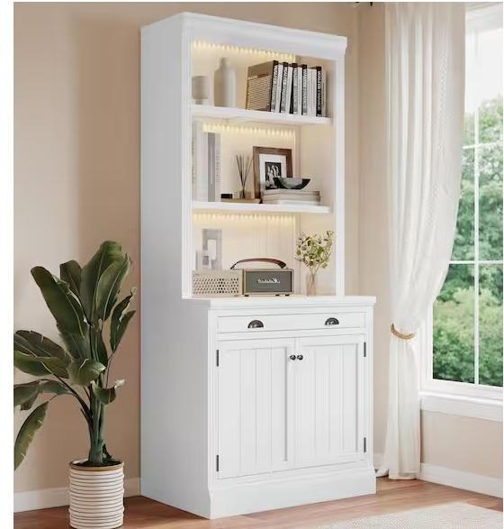 Home Decor - Harper & Bright Designs 83.4in Bookcase, Noble House, East West Furniture, BYBLIGHT - Est Retail $2,229