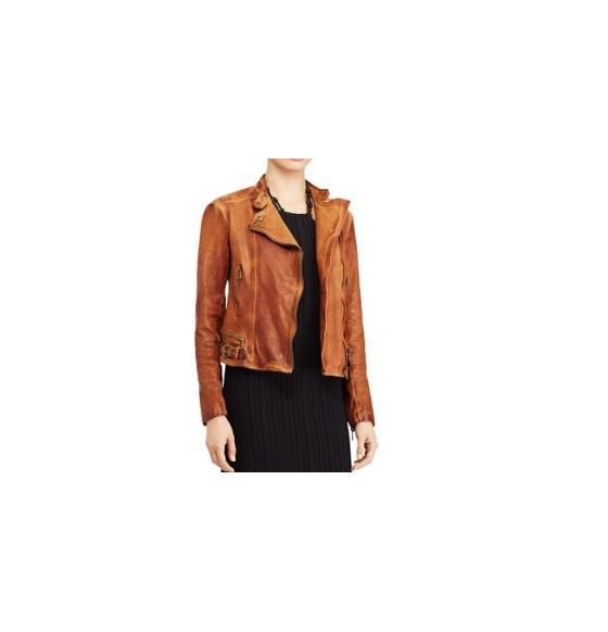 Apparel - Ralph Lauren Brown Pocketed Motorcycle Jacket, Natori Lush Underwire Bra, Free People - Original MSRP $1,550