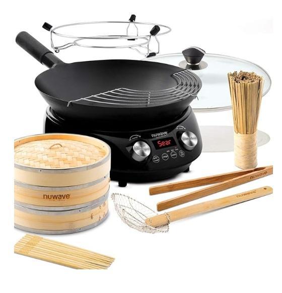 Nuwave Mosaic Induction Wok, GMTK2768AF Microwave Trim Kit, PRAISUN 70.8x29.5" Computer Desk, BLACK+DECKER -MSRP $2,320