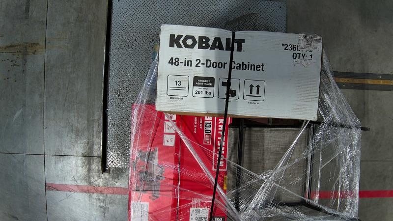 Allen+Roth Roveland 36in White Undermount Single Sink Bathroom Vanity, Kobalt Steel Garage Cabinet - MSRP $2,743