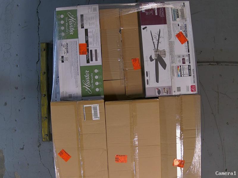 Lighting & Electrical - AIRE BY MINKA Triangle Flow 52in, Hunter, Hampton Bay, Commercial Electric - Est Retail $4,105