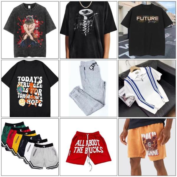 100PCS - Mens Wholesale Clothing Lot - Shorts Tees Jeans Casual