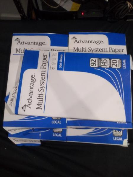 Georgia Pacific Advantage Paper Legal 8.5x14 84 Bright White 20lb 500 Sheets - MSRP $24