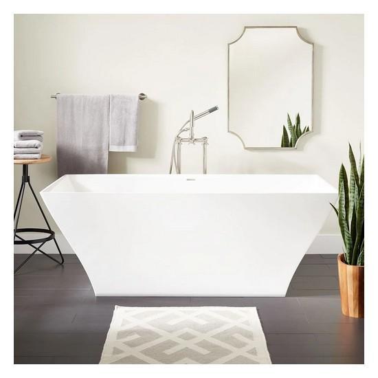 Signature Hardware SHCRFSR6632WH Soaking Bathtub - MSRP $3,471
