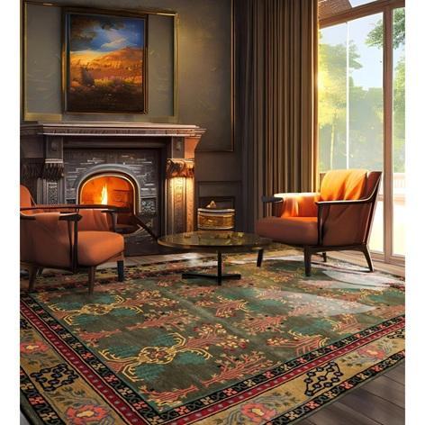 TRUCKLOAD - Home Decor - Pavol Oriental Wool Rug, Joris Recliner, Jolett Ottoman, Natura Geometric Rug - MSRP $91,807
