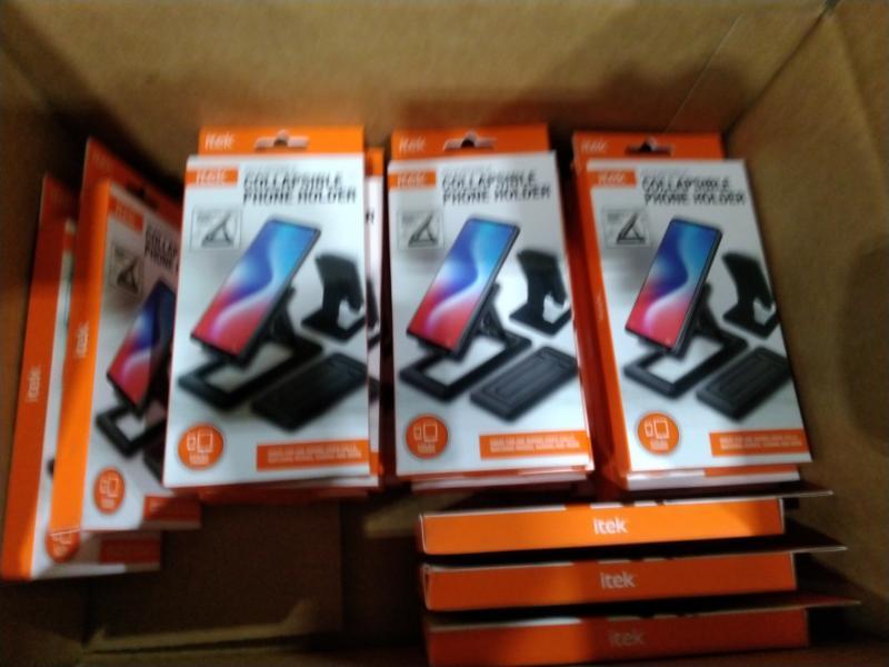 Four Packages of Itek Adjustable Collapsible Phone Holders - MSRP $1,199
