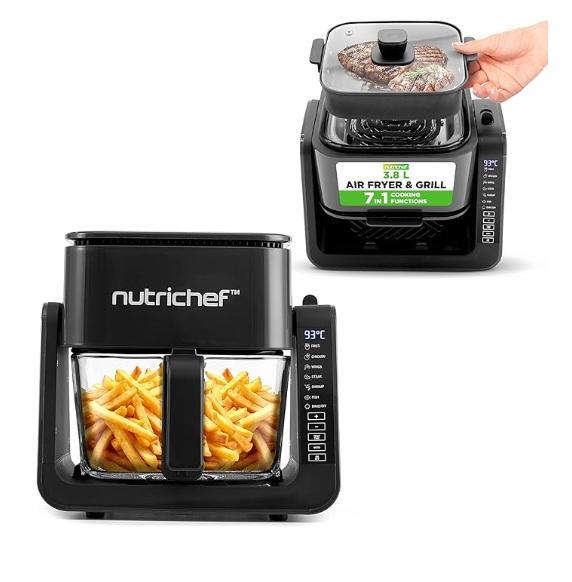 NutriChef 4qt Air Fryer & Grill, GCI Outdoor Freestyle Rocker Chair, Travelpro Maxlite 5-Softside Suitcase -MSRP $1,396