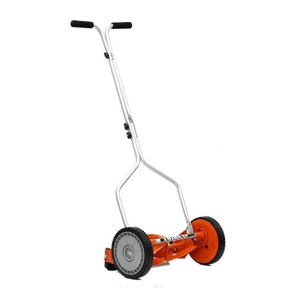American Company 14in 4-Blade Push Reel Lawn Mower, GCI Outdoor Pod Rocker Outdoor Rocking Chair, Pampers - MSRP $1,114