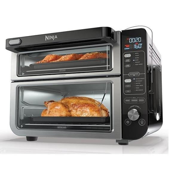 Ninja DCT451 12in1 Smart Double Oven, Bar Maid Upright Electric Glass Washer, BOJUK Scrub & Steam Mop - MSRP $3,178