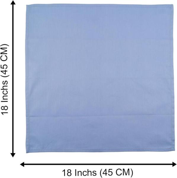 Cotton Twill Cloth Napkins Washable SKY BLUE size18"X18" MSRP- $14,040