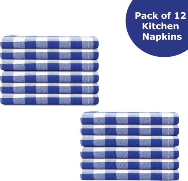 Cotton Twill Cloth Napkins NAVY-WHITE size 18"x18" MSRP- $12,960
