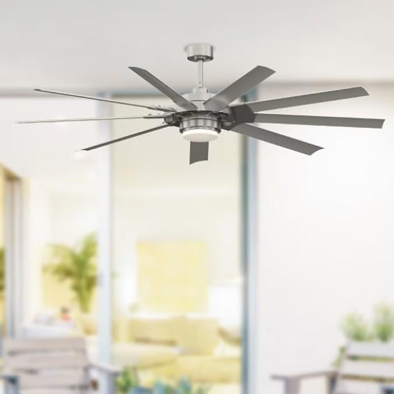 Fanimation Slinger Ceiling Fan, Project Source Tub & Shower Faucet, Kwikset SmartCode Deadbolt - MSRP $2,677