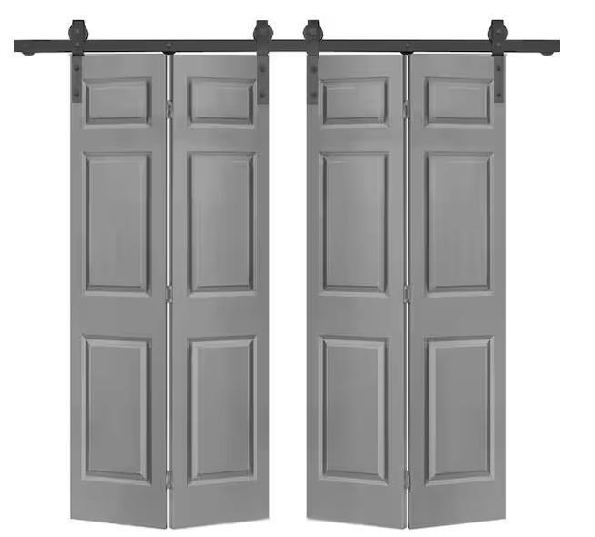 Doors & Windows - CALHOME Double Bi-Fold Barn Door, WINSOON, Ply Gem, Masonite, Hampton Bay, Bali - Est Retail $1,118