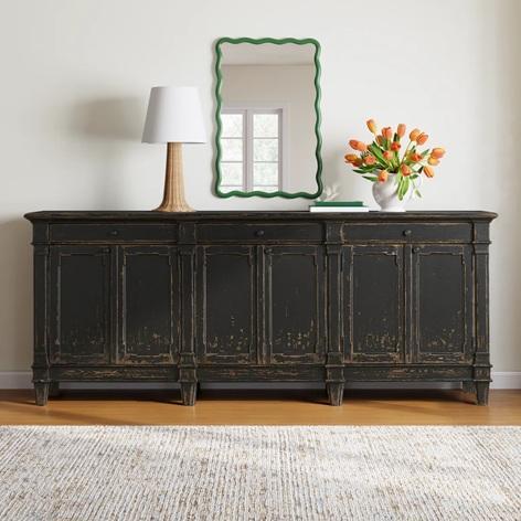 TRUCKLOAD - Home Decor - Ellettsville Sideboard, Mirrored Nightstand, Engage Sofa, Palace Passage Mirror - MSRP $64,668