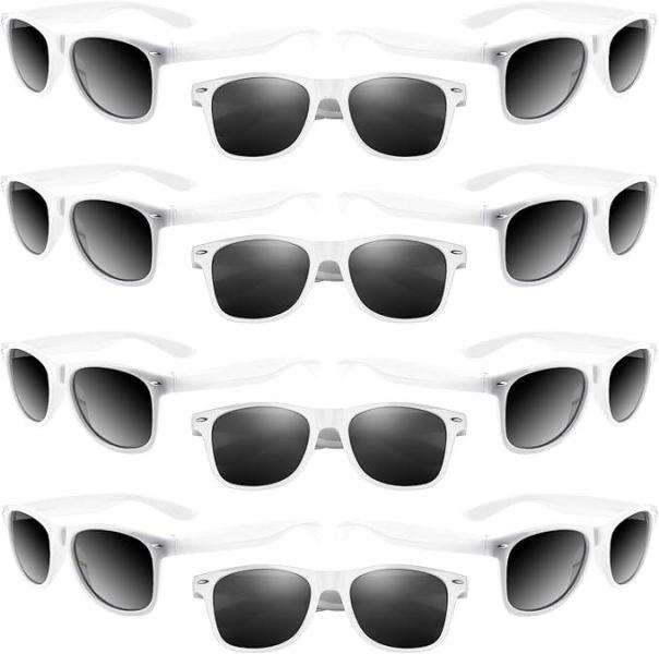 White Retro Style Sunglasses-Brand New