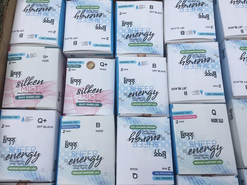 120 Pair (60 Boxes) Leggs Pantyhose Mixed Sizes Styles & Colors