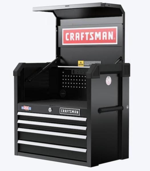 CRAFTSMAN 4-Drawer Steel Tool Chest, Harbor Breeze Talamore 60-in LED Ceiling Fan, Marshalltown Kit - MSRP $3,517