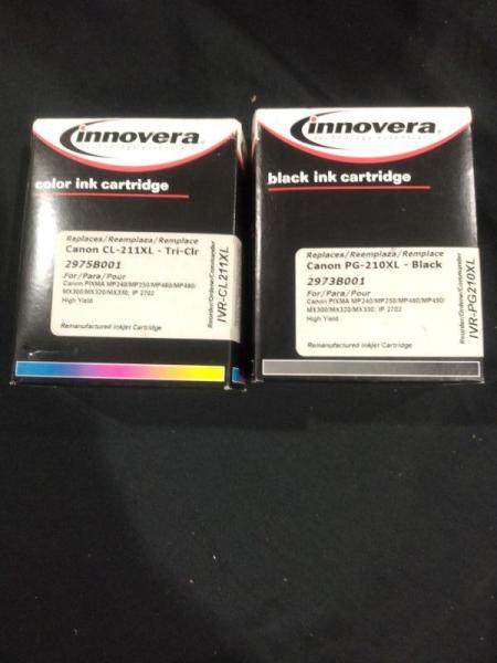 Innovera Remanufactured Ink Cartridges for Canon Printers - MSRP $47