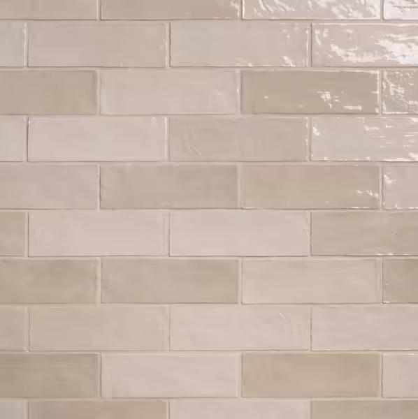 Pallet of Ivy Hill Tile Kingston Sand 2.55inx7.87in Glazed Ceramic Wall Tiles - Est Retail $1,455