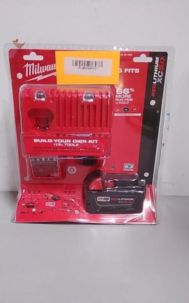 Milwaukee M18 18V Lithium-Ion XC Starter Kit w/One 5.0Ah Battery & Charger - MSRP $219