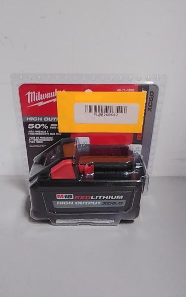 Milwaukee M18 18V Lithium-Ion High Output Battery Pack 6.0Ah - MSRP $199