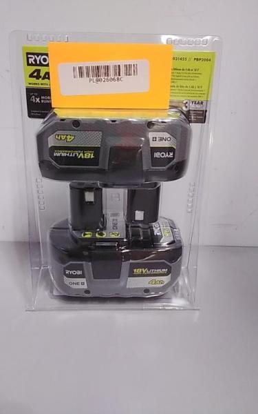 RYOBI ONE+ 18V HIGH PERFORMANCE Lithium-Ion 4.0Ah Battery 2pk - MSRP $229