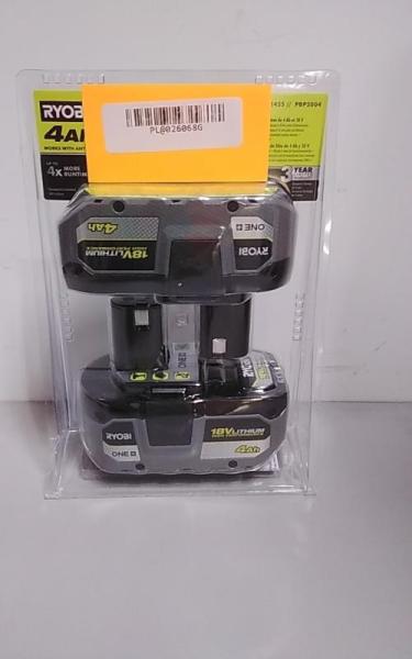 RYOBI ONE+ 18V HIGH PERFORMANCE Lithium-Ion 4.0Ah Battery 2pk - MSRP $229