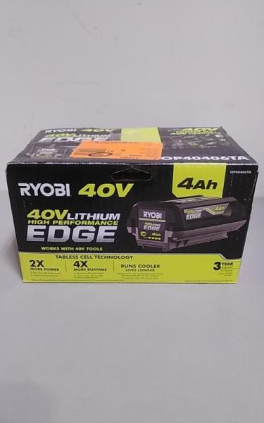 RYOBI 40V 4.0Ah Lithium-Ion High Performance EDGE Battery - MSRP $229
