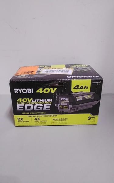 RYOBI 40V 4.0Ah Lithium-Ion High Performance EDGE Battery - MSRP $229