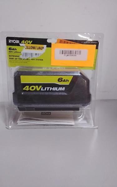 RYOBI 40V Lithium-Ion 6.0Ah High Capacity Battery - MSRP $219