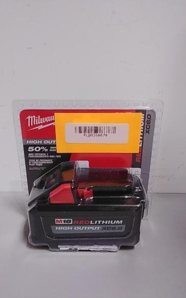Milwaukee M18 18V Lithium-Ion High Output Battery Pack 6.0Ah - MSRP $199