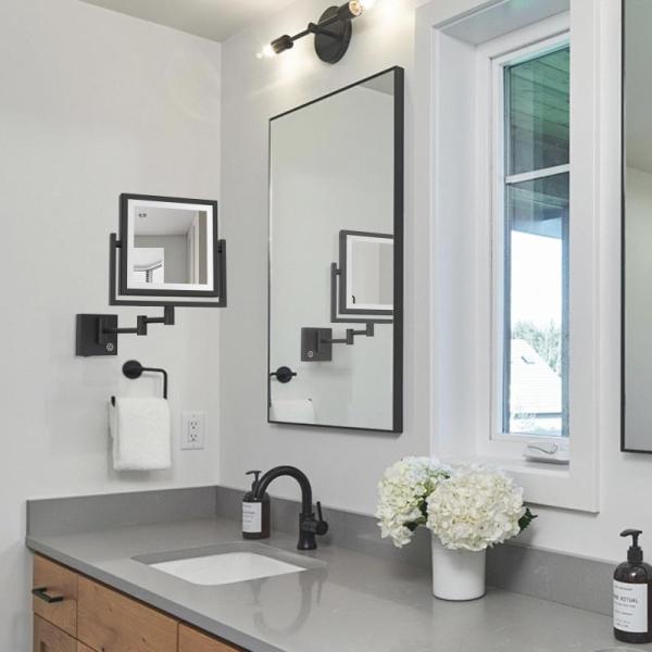 Home - Reckodor Magnifying Mirror, Touchat Faux Fur Throw Blanket, Buganda Bath Mat - MSRP $10,973