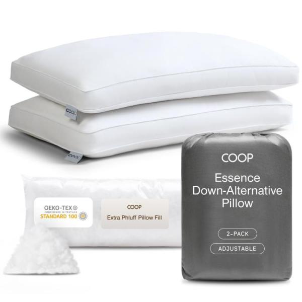 Home - Coop Home Goods Essence Pillow Set of 2, Statidom Reusable Aluminum Foil Bags - MSRP $80,500