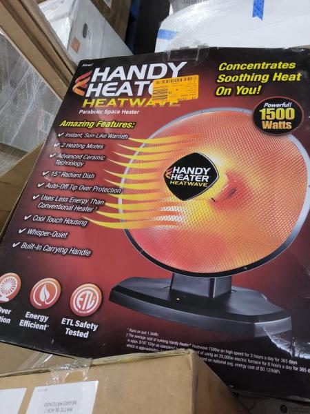 Home Improvement - Handy Heater Heatwave, Rubbermaid Mop Bucket, Feit OneSync Pathway Light Kit - Est Retail $205