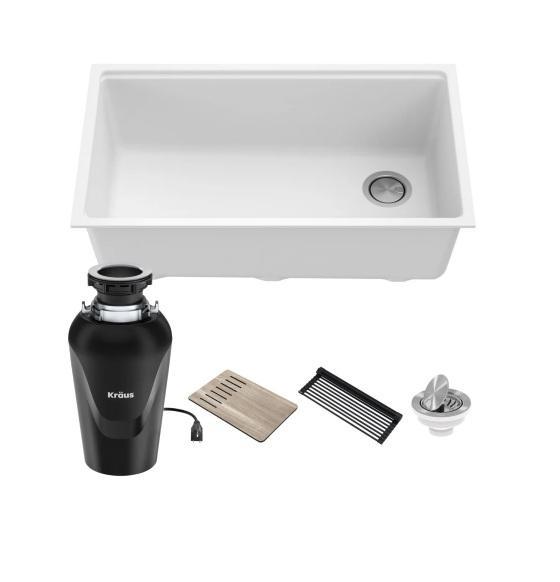 Kraus KGUW1-33WH-100-75MB Kitchen Sink - MSRP $589