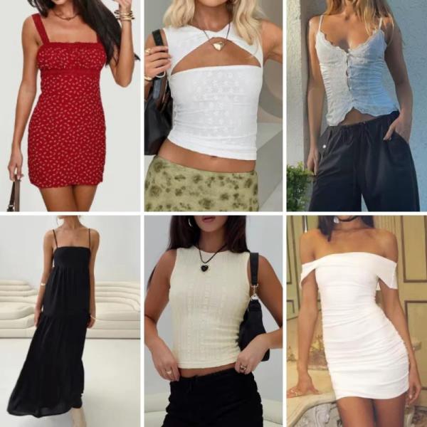 100Pc Lot - Mixed Clothing Apparel for Women Juniors