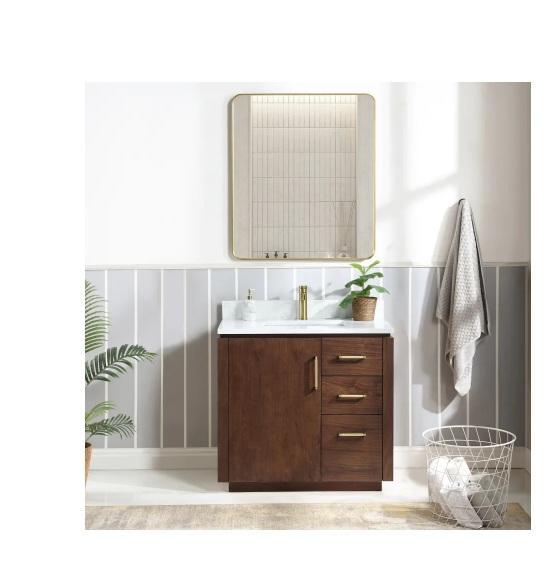 Miseno MV-NM-705736-NW-GW Vanity Set - MSRP $741