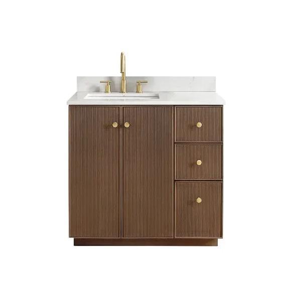 Miseno MV-NM-OZA36-WQT-BO Vanity Set - MSRP $1,032