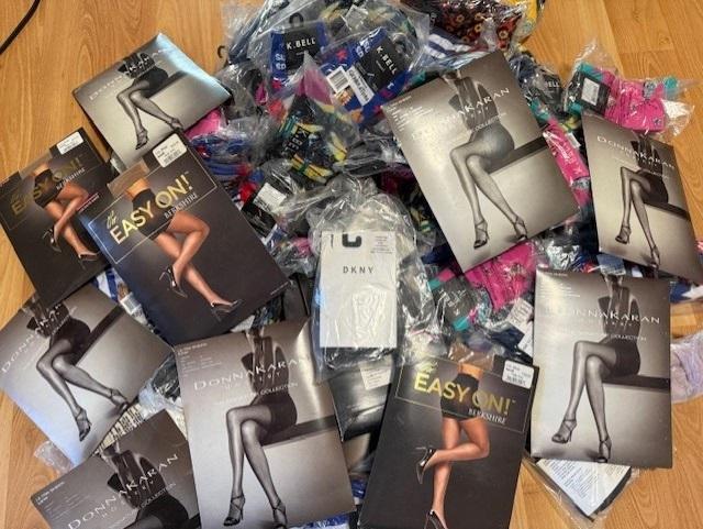 74 Socks & Hosiery Lot Donna Karan, Easy On, K. Bell, Hue, Ozone