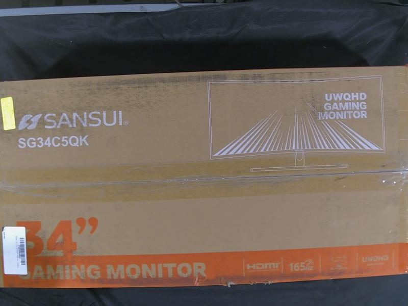 A Grade - Sansui 34" Curved Gaming Monitor - MSRP $199